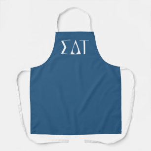 Sigma Delta Tau Sorority Greek Letters Logo Apron