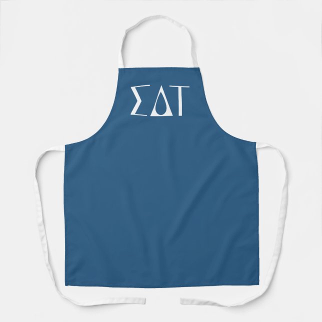Sigma Delta Tau Sorority Greek Letters Logo Apron (Front)