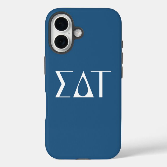 Sigma Delta Tau Sorority Greek Letters Logo Case-Mate iPhone Case (Back)