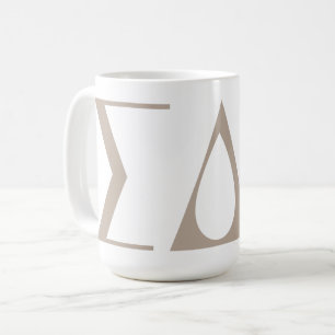Sigma Delta Tau Sorority Greek Letters Logo Coffee Mug