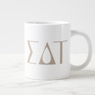 Sigma Delta Tau Sorority Greek Letters Logo Giant Coffee Mug
