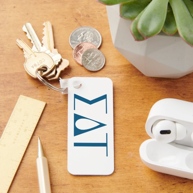 Sigma Delta Tau Sorority Greek Letters Logo Keychain (Desk)