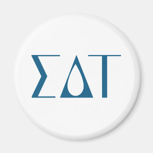 Sigma Delta Tau Sorority Greek Letters Logo Magnet