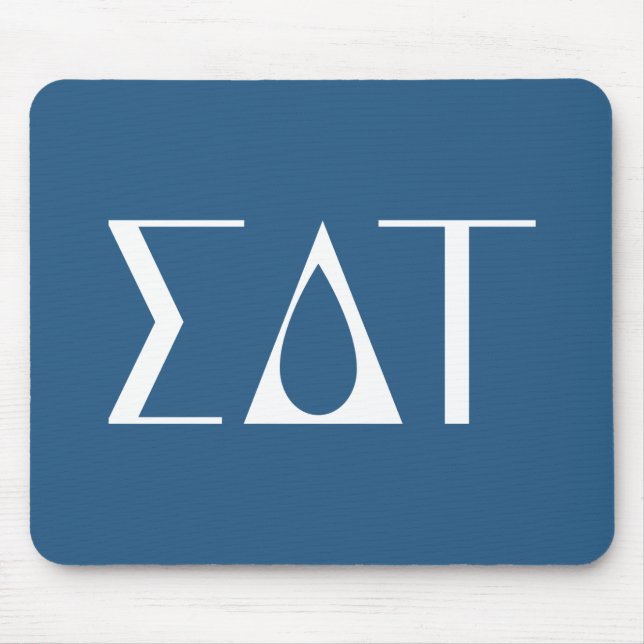 Sigma Delta Tau Sorority Greek Letters Logo Mouse Pad (Front)