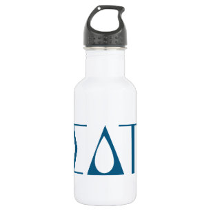 Sigma Delta Tau Sorority Greek Letters Logo Stainless Steel Water Bottle