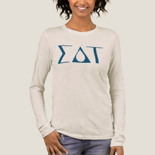Sigma Delta Tau Sorority Greek Letters Logo Tri-Blend Shirt