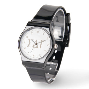 Sigma Delta Tau Sorority Greek Letters Logo Watch