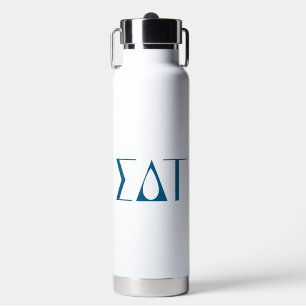 Sigma Delta Tau Sorority Greek Letters Logo Water Bottle