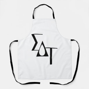 Sigma Delta Tau Sorority Greek Letters Teardrop Apron