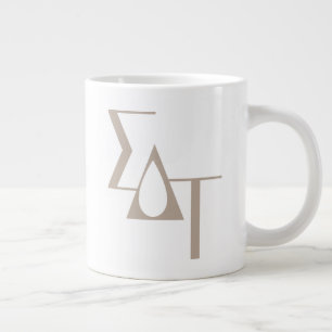 Sigma Delta Tau Sorority Greek Letters Teardrop Giant Coffee Mug