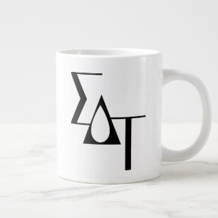 Sigma Delta Tau Sorority Greek Letters Teardrop Giant Coffee Mug