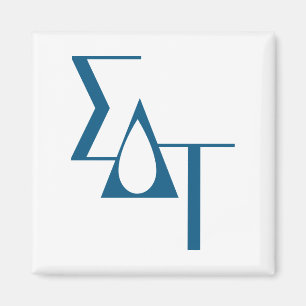 Sigma Delta Tau Sorority Greek Letters Teardrop Magnet