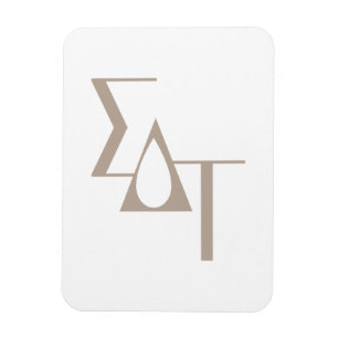 Sigma Delta Tau Sorority Greek Letters Teardrop Magnet
