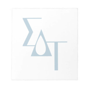 Sigma Delta Tau Sorority Greek Letters Teardrop Notepad