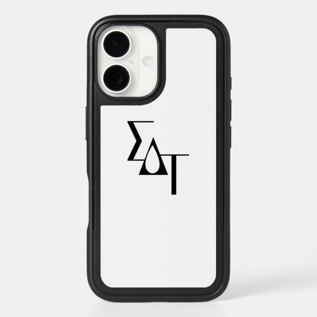 Sigma Delta Tau Sorority Greek Letters Teardrop Otterbox iPhone Case (Back)