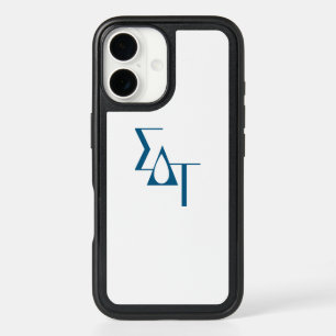 Sigma Delta Tau Sorority Greek Letters Teardrop iPhone 16 Case
