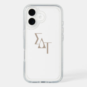 Sigma Delta Tau Sorority Greek Letters Teardrop iPhone 16 Case