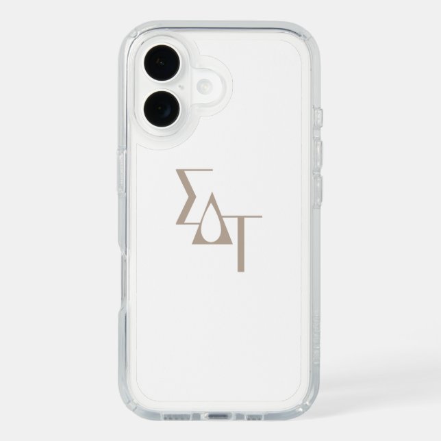 Sigma Delta Tau Sorority Greek Letters Teardrop Speck iPhone Case (Front)
