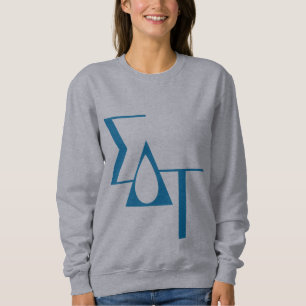 Sigma Delta Tau Sorority Greek Letters Teardrop Sweatshirt