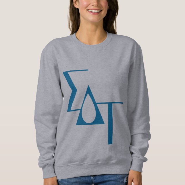 Sigma Delta Tau Sorority Greek Letters Teardrop Sweatshirt (Front)