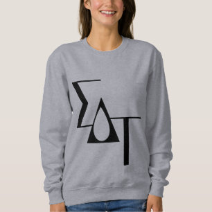 Sigma Delta Tau Sorority Greek Letters Teardrop Sweatshirt