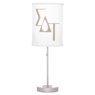 Sigma Delta Tau Sorority Greek Letters Teardrop Table Lamp