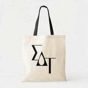 Sigma Delta Tau Sorority Greek Letters Teardrop Tote Bag