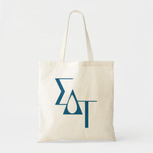Sigma Delta Tau Sorority Greek Letters Teardrop Tote Bag