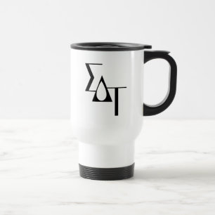 Sigma Delta Tau Sorority Greek Letters Teardrop Travel Mug