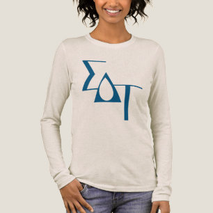 Sigma Delta Tau Sorority Greek Letters Teardrop Tri-Blend Shirt