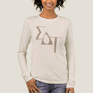Sigma Delta Tau Sorority Greek Letters Teardrop Tri-Blend Shirt