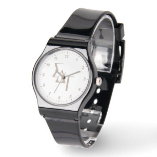 Sigma Delta Tau Sorority Greek Letters Teardrop Watch