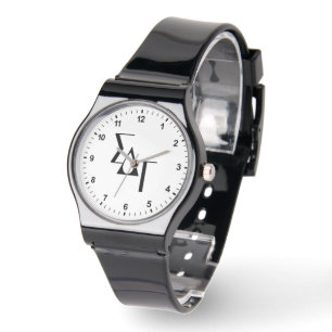 Sigma Delta Tau Sorority Greek Letters Teardrop Watch