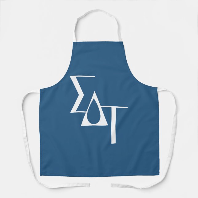 Sigma Delta Tau Sorority Horizontal Torch Logo Apron (Front)
