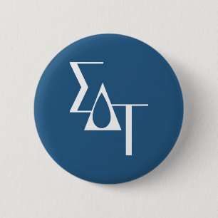 Sigma Delta Tau Sorority Horizontal Torch Logo Button