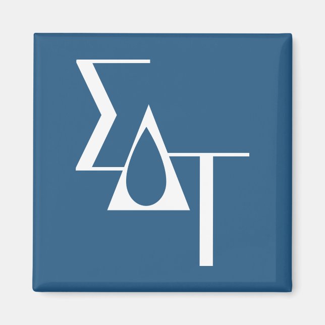 Sigma Delta Tau Sorority Horizontal Torch Logo Magnet (Front)