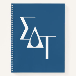 Sigma Delta Tau Sorority Horizontal Torch Logo Notebook