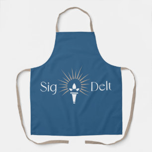 Sigma Delta Tau Sorority Torch Emblem Apron