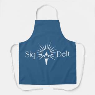 Sigma Delta Tau Sorority Torch Emblem Apron
