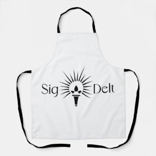 Sigma Delta Tau Sorority Torch Emblem Apron