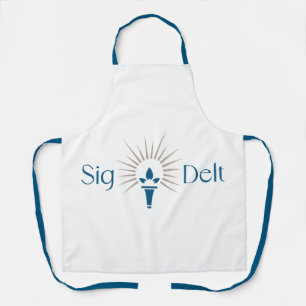 Sigma Delta Tau Sorority Torch Emblem Apron