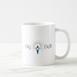 Sigma Delta Tau Sorority Torch Emblem Coffee Mug