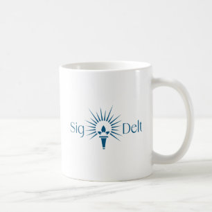 Sigma Delta Tau Sorority Torch Emblem Coffee Mug