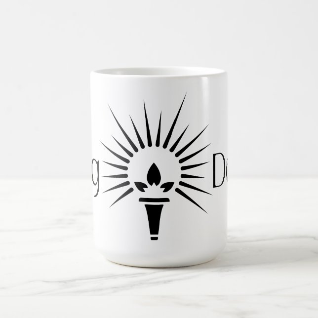 Sigma Delta Tau Sorority Torch Emblem Coffee Mug (Center)