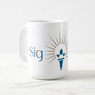 Sigma Delta Tau Sorority Torch Emblem Coffee Mug