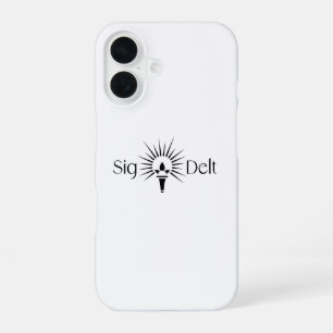 Sigma Delta Tau Sorority Torch Emblem iPhone 16 Case