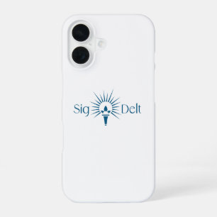 Sigma Delta Tau Sorority Torch Emblem iPhone 16 Case