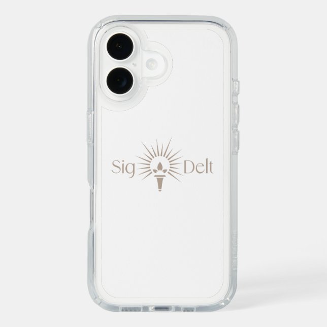 Sigma Delta Tau Sorority Torch Emblem Speck iPhone Case (Front)