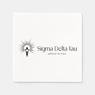 Sigma Delta Tau Sorority Torch & Sunburst 6 Napkins