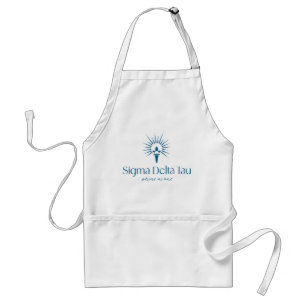 Sigma Delta Tau Sorority Torch & Sunburst Logo Adult Apron